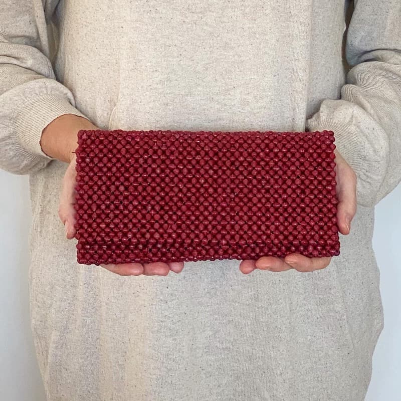 Burgundy Clutch